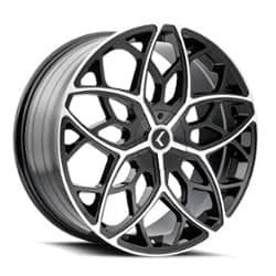 Kraze KR184 Ricochet 22x8.5 5x115/5x120 38 ET 74.1 CB Black Machined