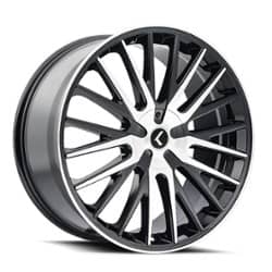 Kraze KR185 Double Down 22x8.5 5x114.3/5x120 38 ET 73 CB Black Machined