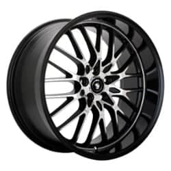 Konig Lace 18x8 5x114.3 45 ET 73.1 CB Gloss Black w/Machine Face