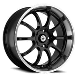 Konig Lightning 16x7 5x100/5x114.3 40 ET 73.1 CB Black/Machine Lip