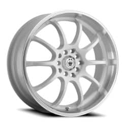 Konig Lightning 16x7 5x100/5x114.3 40 ET 73.1 CB White/Machine Lip