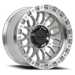 Lock Off-Road Combat 17x9 6x139.7 1 ET 106.2 CB Machined with Clear Coat