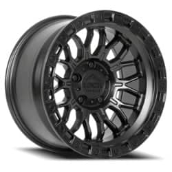 Lock Off-Road Combat 20x10 8x165.1 -18 ET 125.2 CB Matte Black with Matte Black Ring