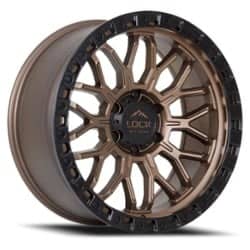 Lock Off-Road Combat 20x10 8x180 -18 ET 124.3 CB Matte Bronze with Matte Black Ring