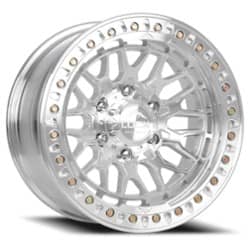 Lock Off-Road Invader 17x9 6x139.7 -38 ET 106.2 CB Machined with Clear Coat