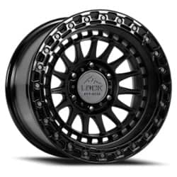 Lock Off-Road Mojave 17x9 8x180 -12 ET 124.3 CB Matte Black with Gloss Black Ring
