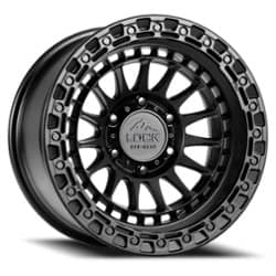 Lock Off-Road Mojave 17x9 8x180 -12 ET 124.3 CB Matte Black with Matte Black Ring