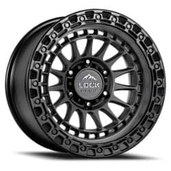 Lock Off-Road Mojave 17x9 8x180 -12 ET 124.3 CB Matte Grey with Matte Black Ring