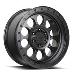 Lock Off-Road 50Cal 17x9 6x135 0 ET 87.1 CB Matte Black w/Matte Black Ring