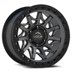 Lock Off-Road Lunatic 18x9 6x139.7 1 ET 106.2 CB Matte Gray