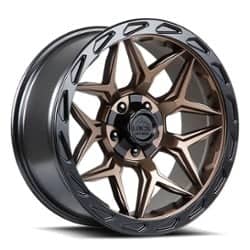 Lock Off-Road Matrix 22x10 5x127/5x139.7 -18 ET 87.1 CB Matte Bronze w/ Matte Black Ring