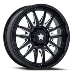 MSA Offroad M55 Commander UTV 15x7 4x137 10 ET 110.1 CB Gloss Black