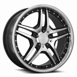 MRR RW2 18x9 5x114.3 40 ET 73.1 CB Black Chrome Lip