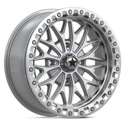 MSA Offroad MA53 Bolo UTV Beadlock 15x7 4x137 38 ET 110.1 CB Gloss Silver/Machined