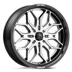 MSA Offroad M47 Sniper 24x7 4x156 10 ET 115.1 CB Gloss Black Machined