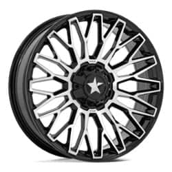 MSA Offroad M50 Clubber 24x7 4x137/4x156 0 ET 110.1 CB Black Machined