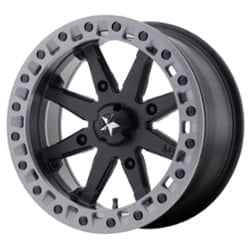 MSA Offroad M31 Lok2 14x10 4x137 0 ET 112 CB Satin Black w/Matte Gray Ring