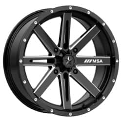 MSA Offroad M41 Boxer 14x7 4x137 10 ET 112 CB Gloss Black Milled