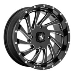 MSA Offroad M46 Blade 24x7 4x156 0 ET 115.1 CB Gloss Black Milled