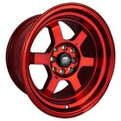 MST Time Attack 17x9 5x114.3 20 ET 73.1 CB Ruby Red