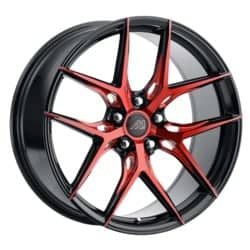 Mach MF.12 Gloss Black / Red Machined Face / Red Mill Machined