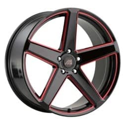 Mach MF.15 Gloss Black / Red Mill Machined / Undercut