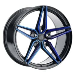 Mach MF.2 Gloss Black / Blue Face / Blue Mill Machined