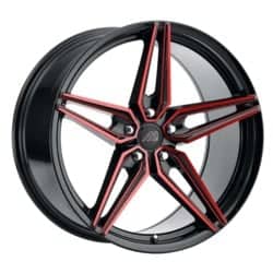 Mach MF.2 Gloss Black / Red Face / Red Mill Machined