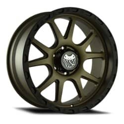 Mamba M27 17x9 6x139.7 12 ET 106.1 CB Matte Bronze / Black Lip
