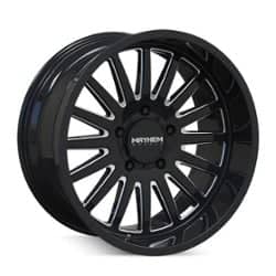 Mayhem 8114 Utopia 20x9 8x170 0 ET 125.2 CB Black w/Milled Spokes