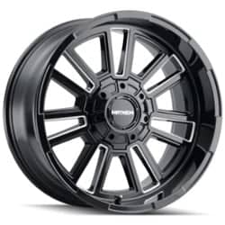 Mayhem 8115 Apollo 20x9 8x165.1 0 ET 125.2 CB Black w/Milled Spokes