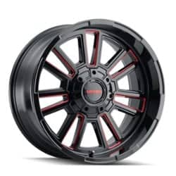 Mayhem 8115 Apollo 20x9 8x165.1 18 ET 125.2 CB Black w/Prism Red