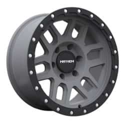 Mayhem 8304 Delta 17x9 6x139.7 0 ET 106 CB Matte Gunmetal with Matte Black Lip