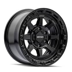 Mayhem 8306 Ridgeline 17x8.5 6x139.7 6 ET 106.1 CB Satin Black