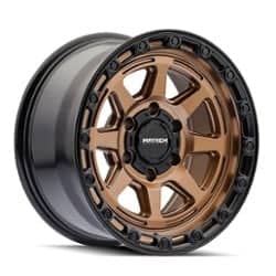 Mayhem 8306 Ridgeline 17x8.5 6x139.7 6 ET 106.1 CB Satin Bronze/Black Lip