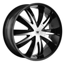 Mazzi Edge 337 22x8.5 5x110/5x115 35 ET 72.56 CB Gloss Black/Machined Face