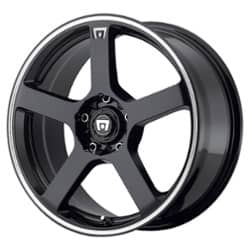 Motegi MR116 16x7 5x112/5x114.3 40 ET 72.56 CB Gloss Black w/Machined Flange