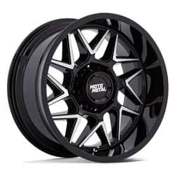 Moto Metal MO812 Turbine 20x9 5x139.7 1 ET 110.5 CB Black Machined
