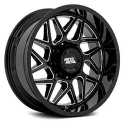 Moto Metal MO812 Turbine 20x10 8x165.1 -18 ET 125.5 CB Black Milled
