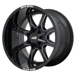 Moto Metal MO970 Gloss Black / Milled Spoke