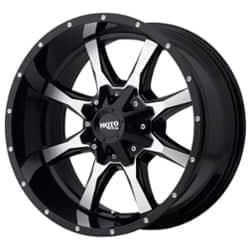 Moto Metal MO970 17x9 5x127/5x139.7 -12 ET 78.3 CB Gloss Black With Machined Face