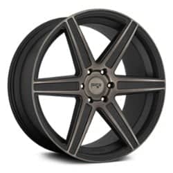 Niche Carina M236 20x10.5 5x112 40 ET 66.5 CB Matte Black with Machined Face and Double Dark Tint