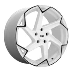 Niche M257 Flash 20x10.5 5x114.3 40 ET 72.7 CB Gloss White with Black