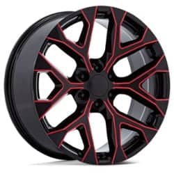 Performance Replicas PR177 26x10 6x139.7 24 ET 78.1 CB Gloss Black Red Milled