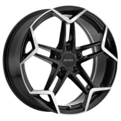 Petrol P1A 17x8 5x120 35 ET 76.1 CB Gloss Black w/Machine Cut Face