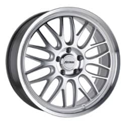 Petrol P4C 16x7 5x114.3 40 ET 76.1 CB Silver w/ Machined Face and Lip
