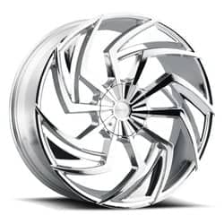Prive Lux PL3 22x9 Blank 5 Lug 10 ET 74.1 CB Chrome