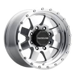 Raceline 935MC Defender 17x9 6x139.7 0 ET 108 CB Machined with Clear Coat