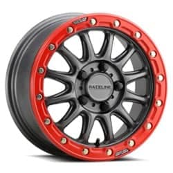 Raceline A14GR Alpha Beadlock 15x7 5x114.3 53 ET Gunmetal w/ Red Ring