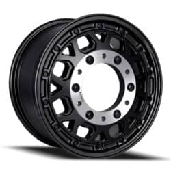 Reika Marauder R45V Supersingle Van Spare 17x8 6x205 89 ET 130.1 CB Black